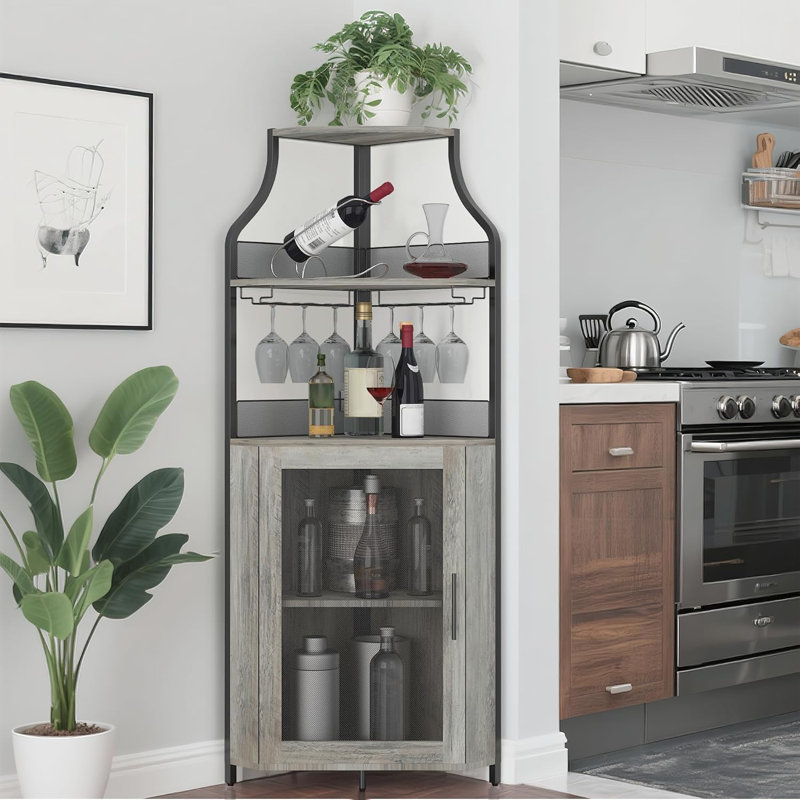 18.5cm Wine Bar, Grey