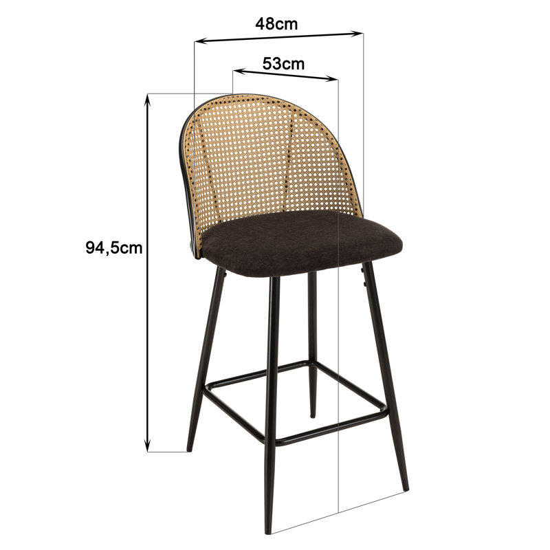 LEA Counter Stool with Metal Frame