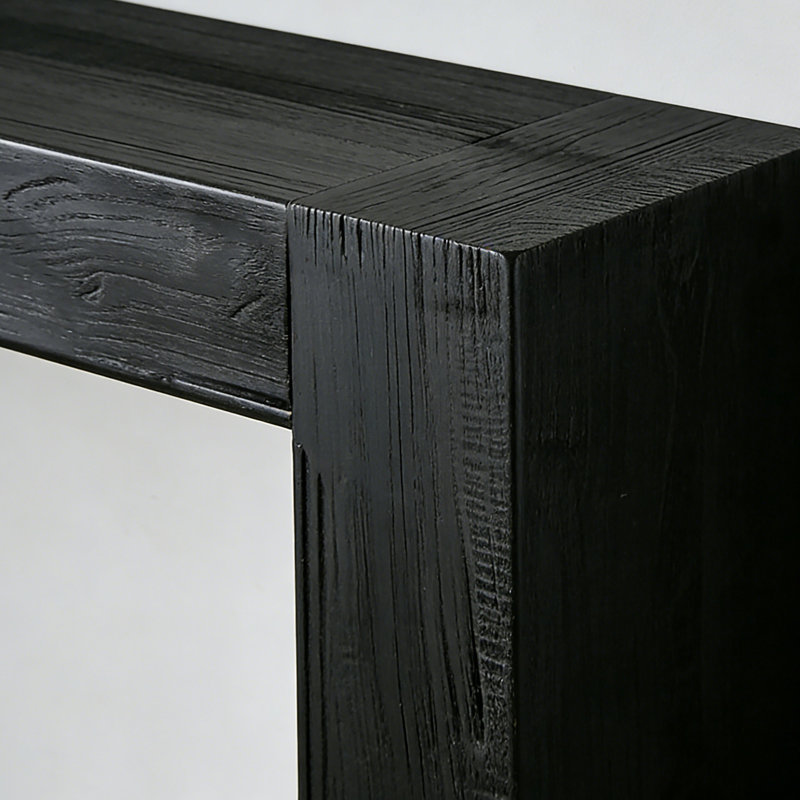 Console American Country, Noir, H 31,5 po x l 78,7 po x P 11,8 po