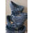 Decorative 4-Tier Nautilus Shell Water Fountain - 13.4" x 9.4" x 21.5" - Blue