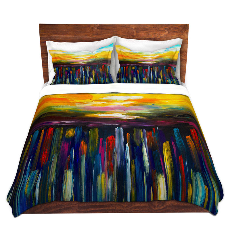 Abstract Duvet Cover, 1 King Duvet Cover + 2 King Shams