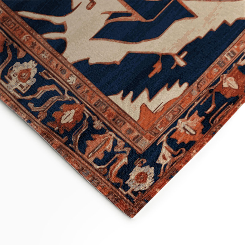 Tapis d'intérieur et d'extérieur gris Persian, Rectangle 9 pi x 12 pi