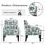 Ensemble de 2 fauteuils rembourrés de 28,7 po de largeur avec garniture cloutée et coussin lombaire-870966754