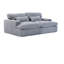 Double méridienne intérieure, canapé-lit rembourré surdimensionné pour l'intérieur, canapé de luxe à assise profonde, sans assemblage requis, gris-1073268205