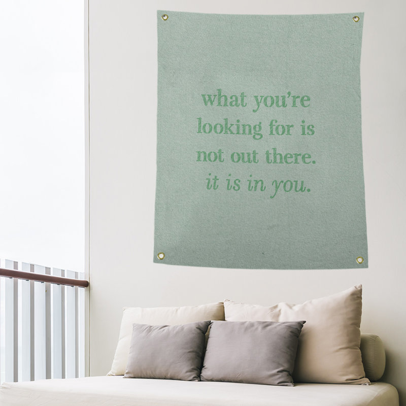 Polyester Tapestry, 36" H x 26" W, Green