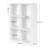 Wooden 3-Tier Bookcase Book Shelf Display Storage Shelf With 6 Compartments White-1249902262