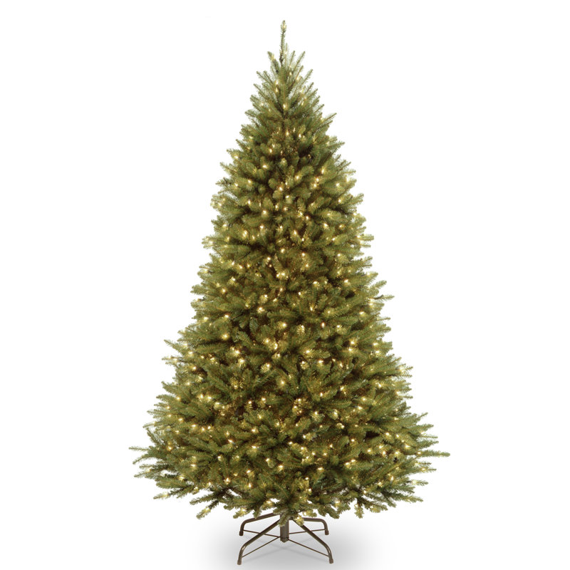 The Holiday Aisle® Kingswood Fir Pencil Tree with Power Connect and Dual Color LED Lights, Regular (Full), 7.5'