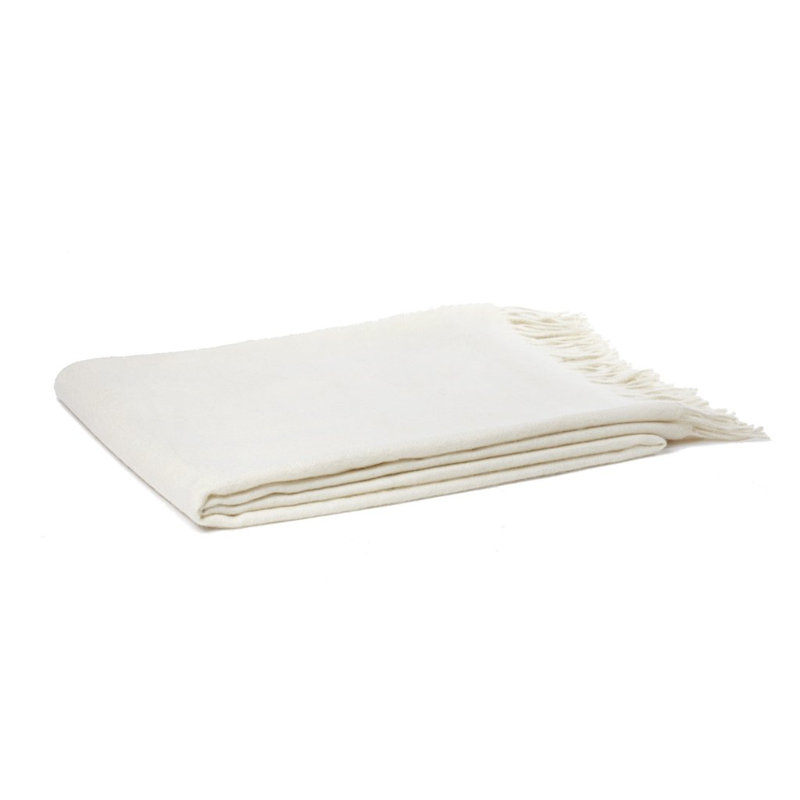 Madison Woven Baby Alpaca Throw Blanket, Natural