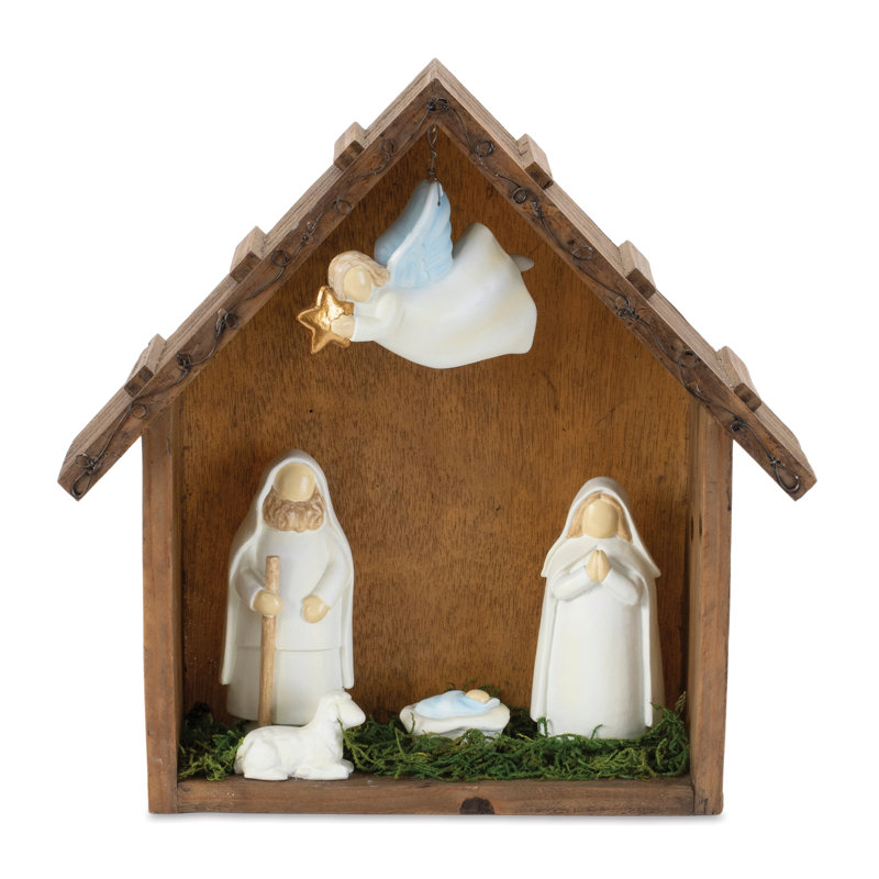 Présentoir de crèche des Fêtes L 10 po