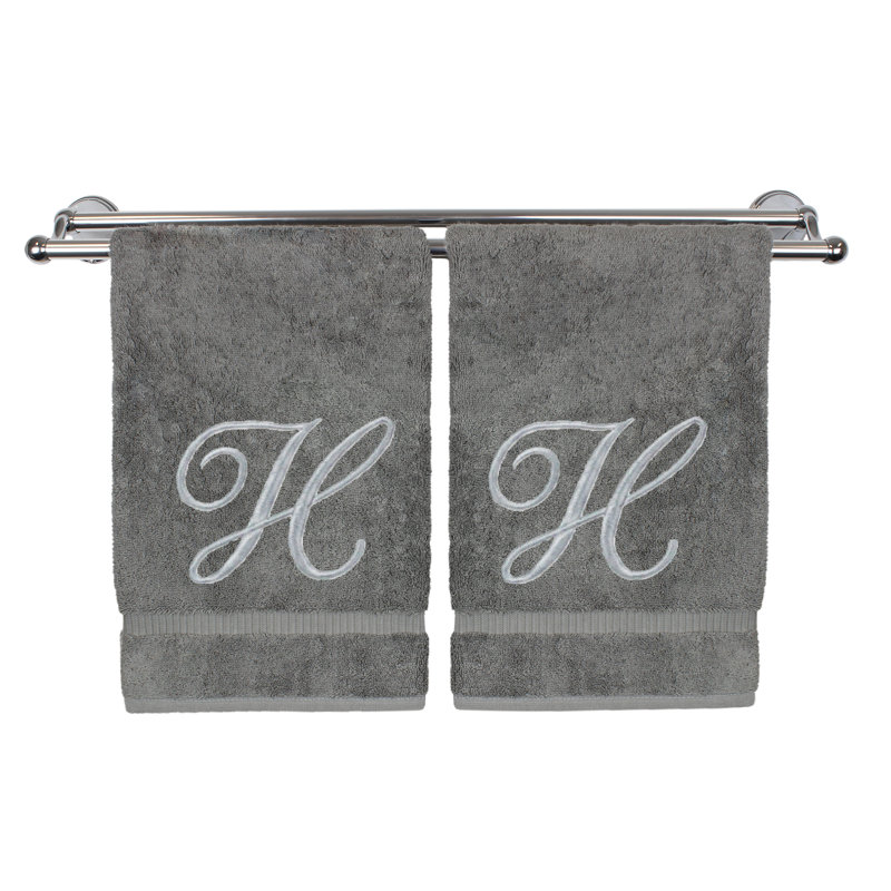 Super Plush Washcloth, White/Gold, H