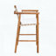 Ensemble de bar 6 pièces en bois d'acacia avec deux tables et quatre tabourets