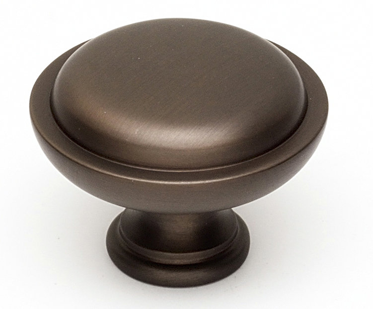 Mushroom Knob, Chocolate Bronze, 1.25" H x 1.5" W x 0.75" D