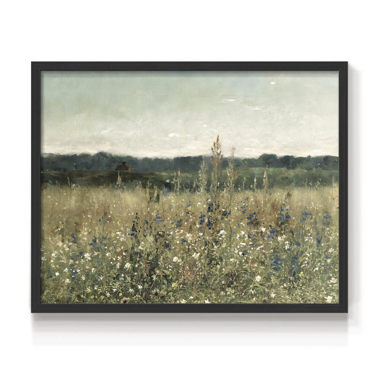 Paysages rétro-DCCCL-impression encadrée - réaménageable, H 11 po x l 14 po, Noir