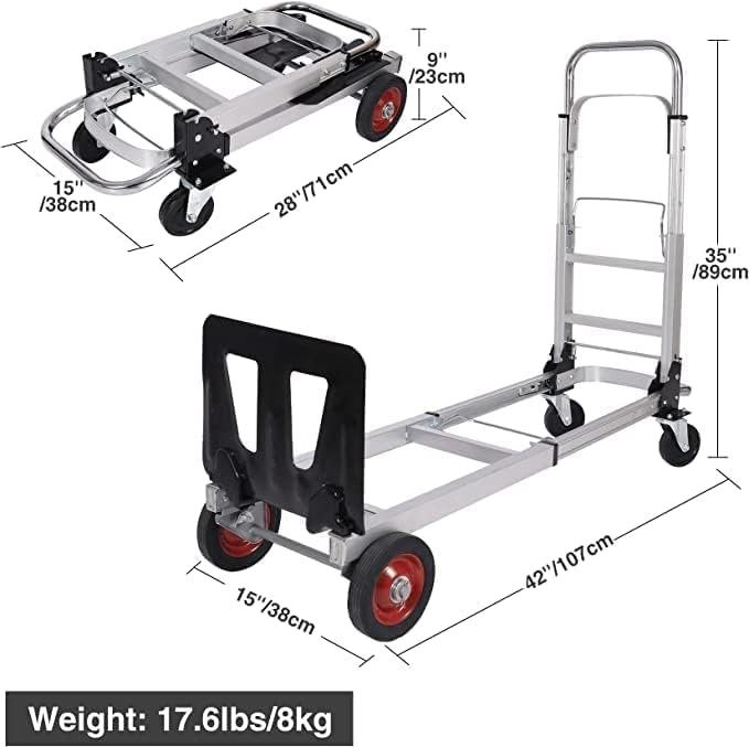 198 Lb. Capacity Foldable Hand Truck Dolly