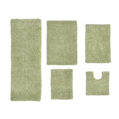 Hazley Plush 100% Cotton 5 Piece Bath Rug Set