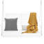 Banc de patio blanc de 4 pi pour le jardin et la cour, balançoire robuste à suspendre avec charge de 880 lb, bois de sapin, acier galvanisé, patio extérieur de conception ergonomique, capacité de fabrication, confortable