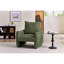 Chaise d'appoint moderne en chenille, canapé simple surdimensionné de 34,3 po avec coussin moelleux, fauteuil de lecture rembourré doux pour le salon, le petit espace et la chambre à coucher-132499957
