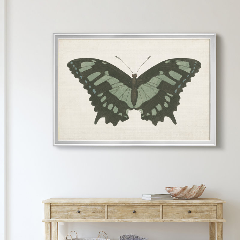 «Beautiful Butterfly II», impression sur toile encadrée, Argent, H 18,5 po x l 24,5 po x P 1,5 po