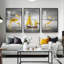 Luxueux aluminium encadré, ensemble de 3 reproductions d'art encadrées sur toile 2-1147781988-1147781991