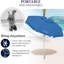 Parasol de plage portatif et réglable-111460309