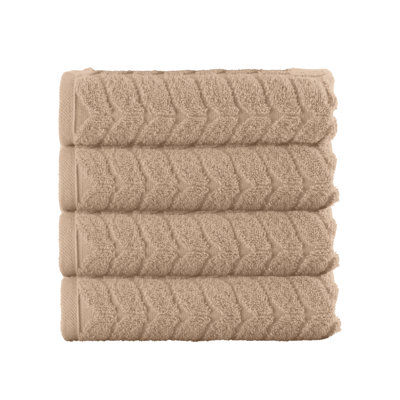 Elegant Comfort 100% Turkish Cotton 4-Piece Towel Set – Ultra Soft, Highly Absorbent, Quick Dry Bathroom Towels
