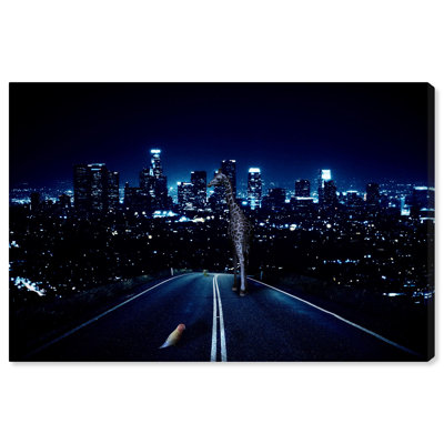 Nightwalkers Canvas Modern Mancave Art Prints by Notoriart