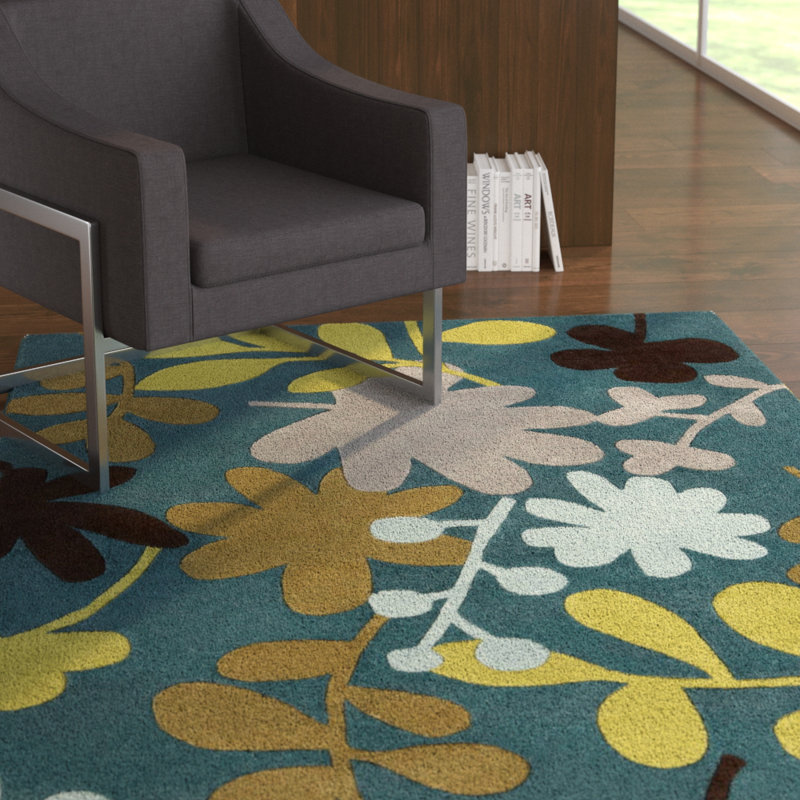 Desjambra Floral Indoor Rug, Rectangle 9' x 13'