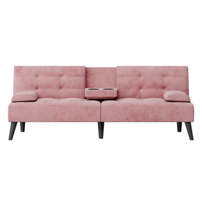 Aldiana 64.2" Convertible Futon Upholstered Sofa Bed
