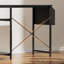 Office Computer Desk with LED Light,Office Table with Monitor Stand for Home/Office Use, Corner Desk with Large Storage Bag and Height Adjustable Storage Shelf, Remote Worker-2029252757-2014149002