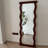 Medieval-Style Pine Frame Wall-Mounted Full-Length Mirror-117954008