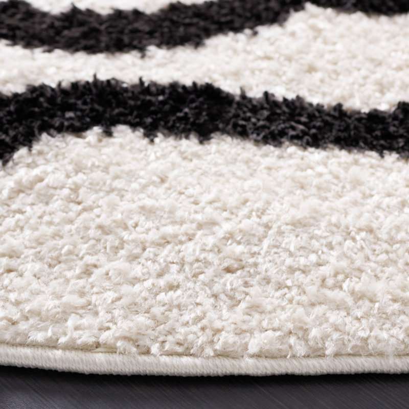 Tapis abstrait Chyanna Performance, Rond 6 pi 7 po
