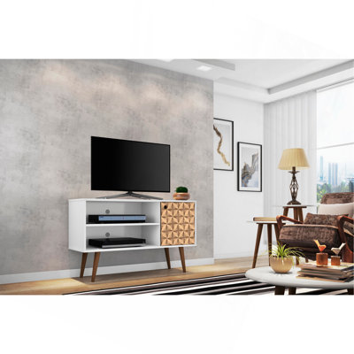 TV Stand In Natural And White
