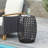 Stylish Metal End Table - Iron Cut, , 16.5"x16.5"x20.5", Powder-coated Frame, Stable, No Assembly Chic Accent 16.50"x16.50"x20.50",