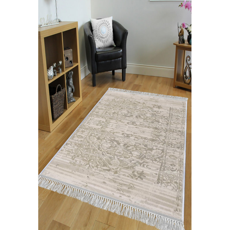 Tapis luxueux en velours (4,6 x 7,2 pi), tissu antibactérien à 100%, envers en coton antidérapant, hauteur des poils: 0,4 po | Lavable à la machine, impression numérique 3D | Parfait pour le décor du salon et de la chambre à coucher, doux et durable