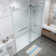 Opal Mirage MCOCOD 70-76.75"W x 76"H Double Sliding Frameless Soft Close Shower Door with 3/8"(10mm)Clear Glass