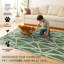 Tapis vert lavable Intersections Juniper - 2,5 pi x 7 pi