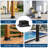 3 Pcs 4x4 Post Base Inner Size 3.6x3.6 Post Anchors 13GA Thick Solid Steel & Black Powder Coated