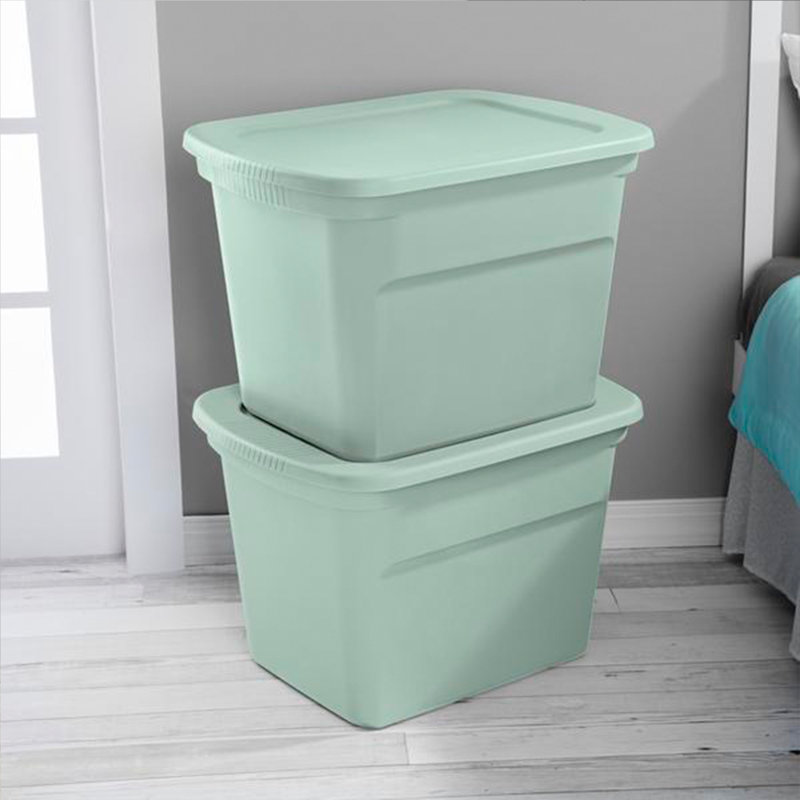 Sterilite Plastic Stackable Storage Tote Container Bin