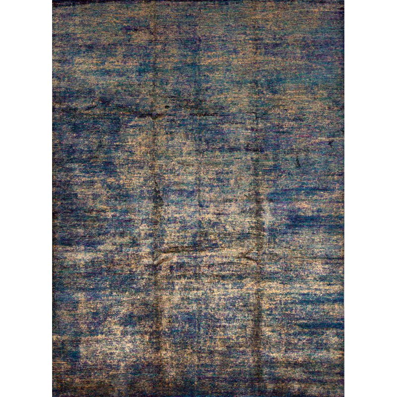 Silk Area Rug in Blue