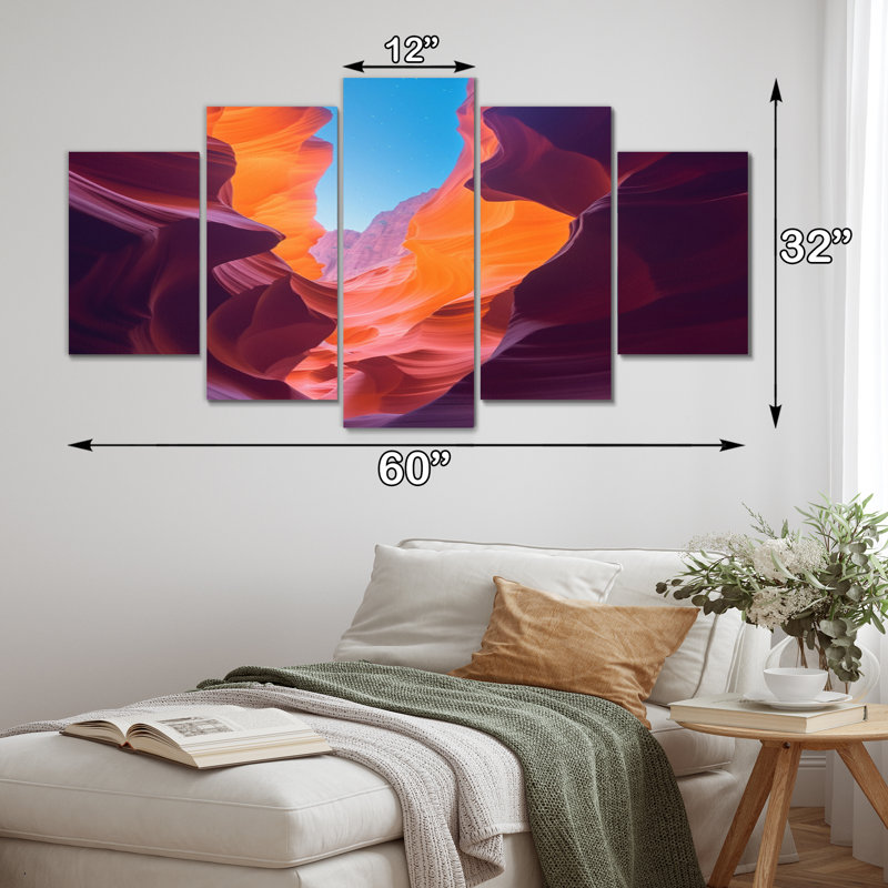Margree - Canyon & Desert Canvas Print - 5 Panels