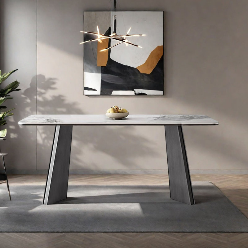 Table de salle à manger Modern Modern, H 29,5 po x L 78,7 po x l 35,4 po