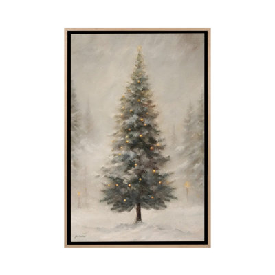 Shimmery Tree 1 Piece Wall Art on Canvas