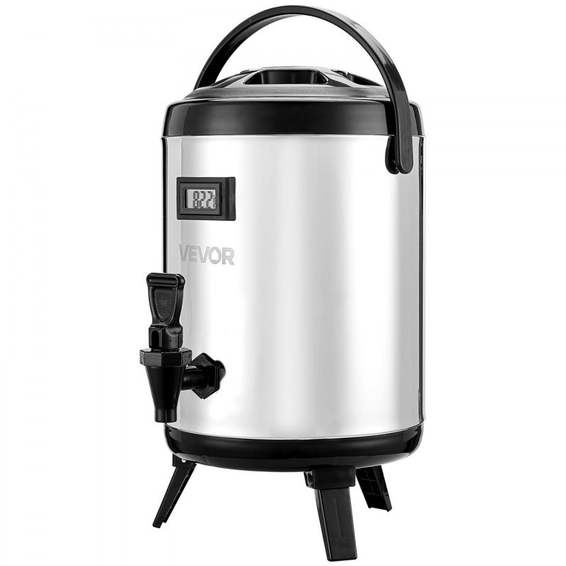 Distributeur de boissons isotherme pour boissons chaudes et froides en acier inoxydable 1,5 gallon