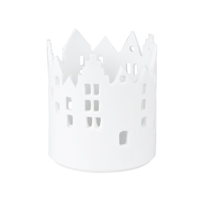 City Light Cityscape Candle Holder - Town Square - 3.1" D