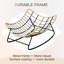 Chaise berçante d'extérieur surdimensionnée 2 pièces avec coussin Papasan-228153146-211016393