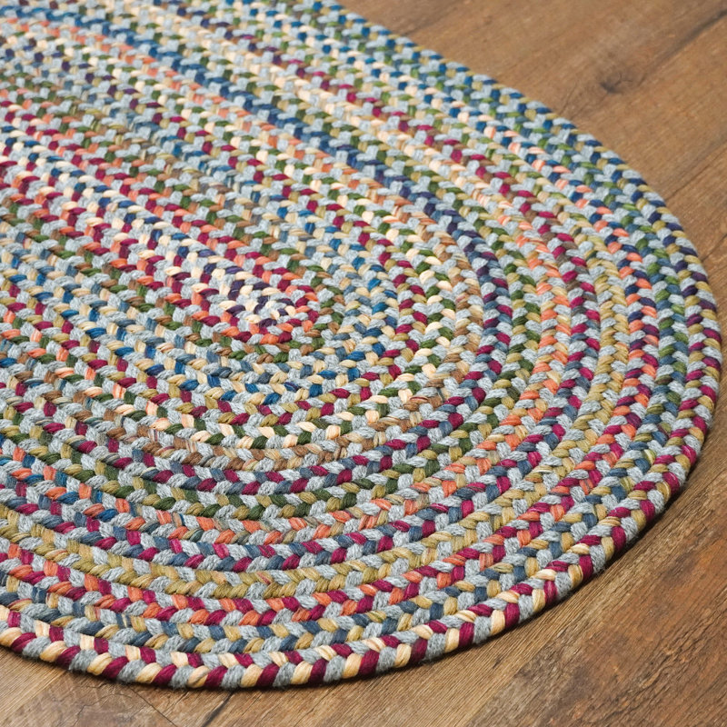 Laine Cloverdale multicolore, Ovale 8 pi x 11 pi