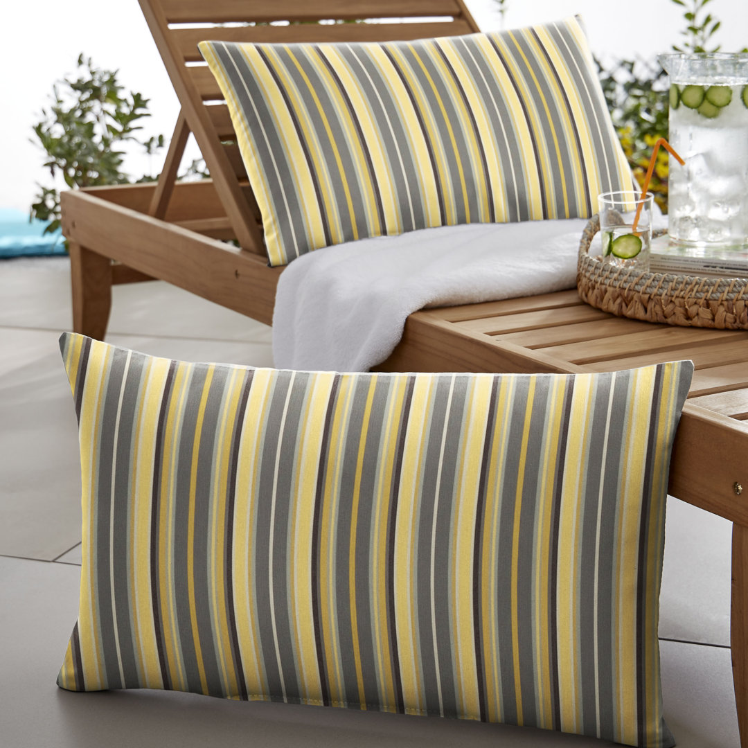 Vintage Striped Indoor/Outdoor Reversible (Set of 2) Mozaic Company 