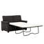 Canapé-lit convertible pour lit simple avec ports USB, canapé-lit rembourré moderne, canapé / causeuse de salon 2 places