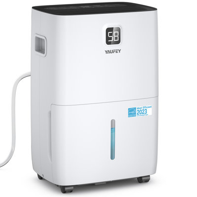 Déshumidificateur Energy Star 80 pintes pour jusqu'à 5000 Ft, contrôle intelligent de l'humidité, fonctionnement silencieux