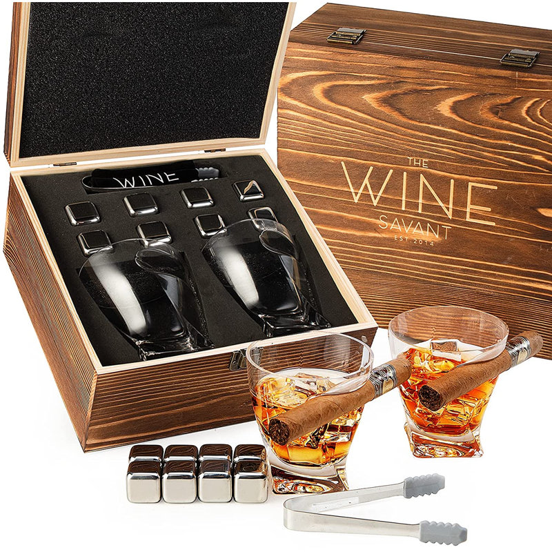 Ensemble à boire whisky et cigare